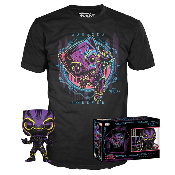 POP & Póló szett Marvel Wakanda Forever Fekete Párduc Exkluzív