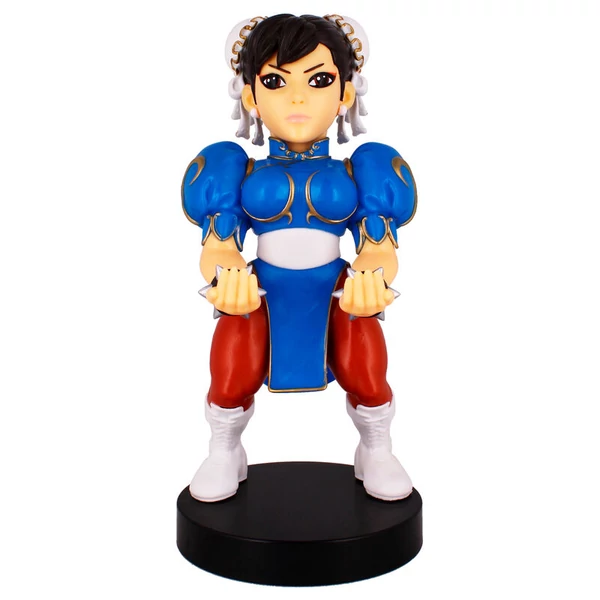Street Fighter Chun Li figura tartókonzol Cable guy 20cm