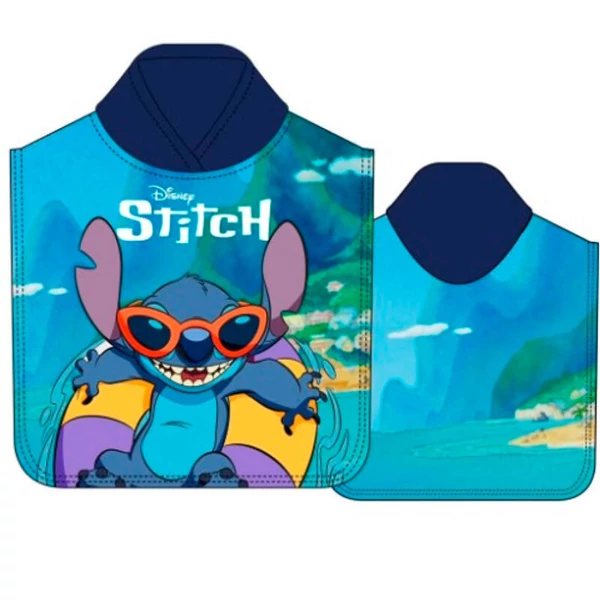 Disney Stitch mikroszálas poncsó törölköző