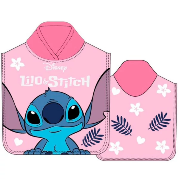Disney Stitch mikroszálas poncsó törölköző