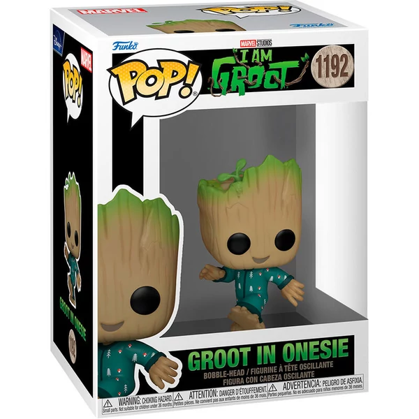 POP figura Marvel I am Groot - Groot rugdalózóban