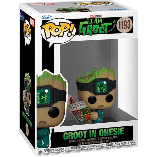 POP figura Marvel I am Groot - Groot rugdalózóban