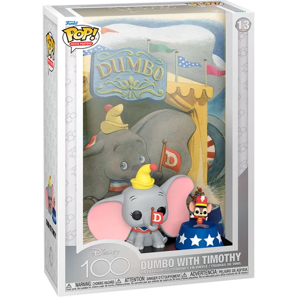 POP figura Movie Poster Disney 100. évforduló Dumbo