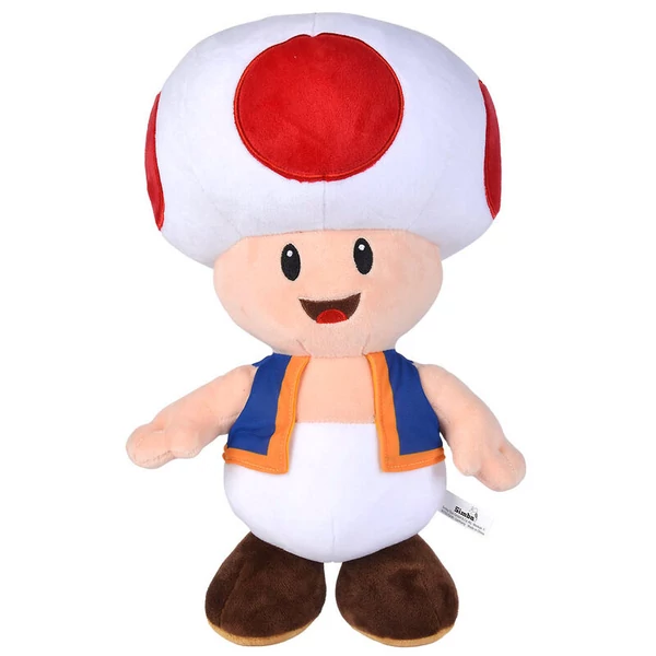 Super Mario Bros Toad plüssfigura 40cm