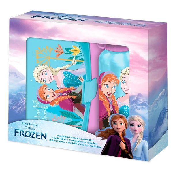 Disney Jégvarázs uzsonnás doboz + alumínium kulacs készlet 500 ml