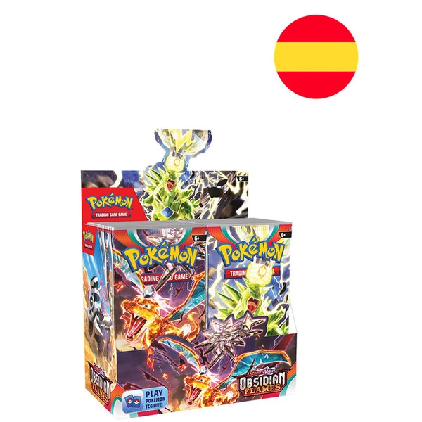 Spanyol Pokémon Skarlát és Ibolya Obszidián Lángok kártyajáték csomag