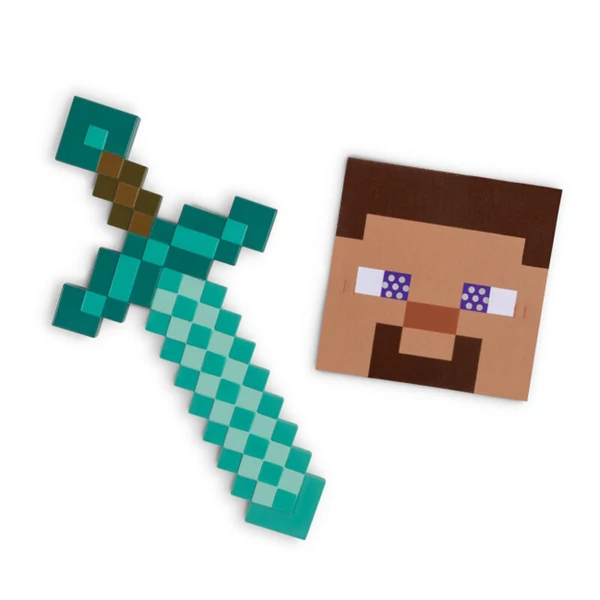 Minecraft maszk + kard szett