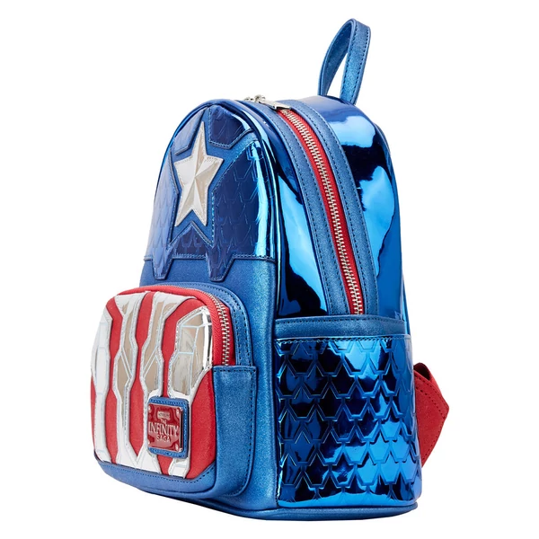 Loungefly Marvel Amerika Kapitány metálos hátizsák 26cm