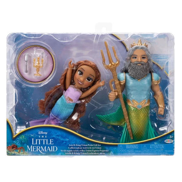 Disney A kis hableány Ariel + Triton baba 15 cm