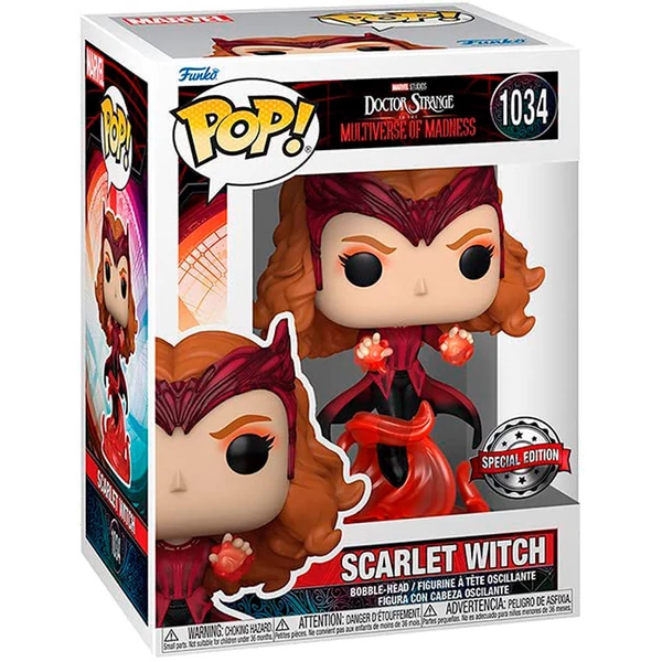 POP figura Marvel Doctor Strange az őrület multiverzumában Skarlát Boszorkány Exkluzív
