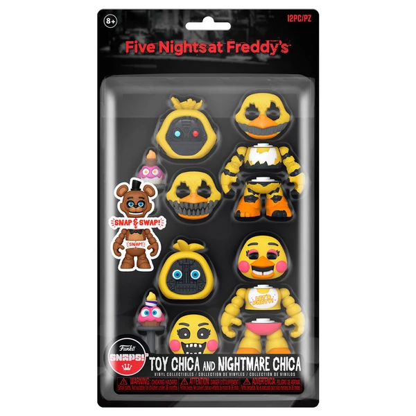 POP 2 db-os figura szett Five Nights at Freddy's Toy Chica és Nightmare Chica