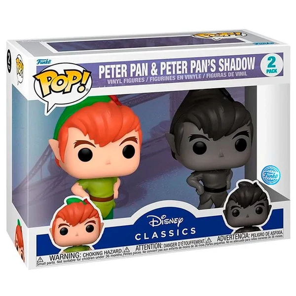 Disney Pán Péter - Pán Péter és Pán Péter árnyéka Exkluzív 2-es POP figura csomag