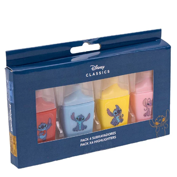Disney Stitch 4 darabos szövegkiemelő készlet (bliszteres)