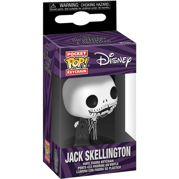 Pocket POP kulcstartó Disney Karácsonyi lidércnyomás 30. évforduló - Jack Skellington