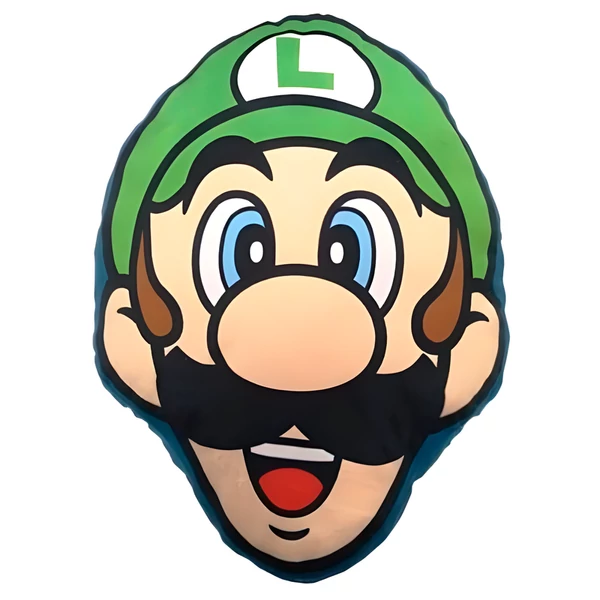 Super Mario Bros Luigi 3D díszpárna