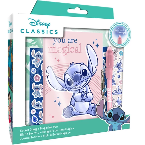 Disney Stitch titkos napló + varázstoll