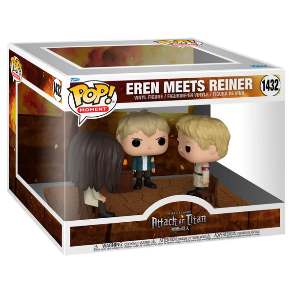 POP figura Pillanat Attack on Titan - Eren találkozik Reinerrel