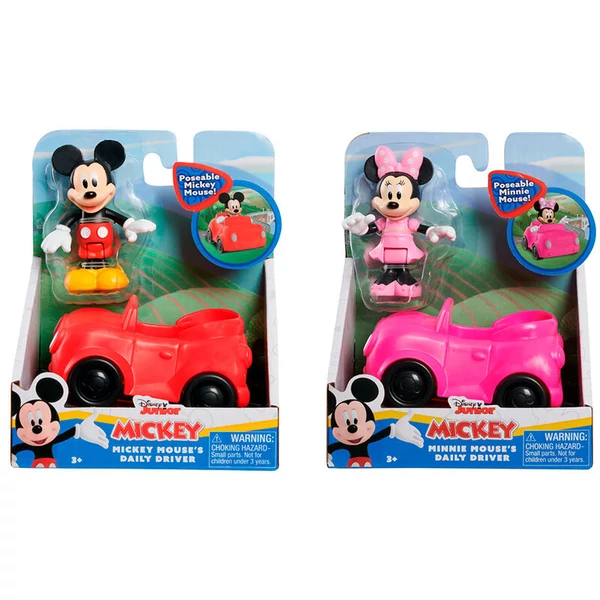 Disney Mickey és Minnie válogatott autós figura