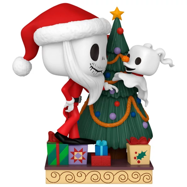 POP figura Deluxe Disney Karácsonyi lidércnyomás 30. évforduló - Jack Skellington és Zero