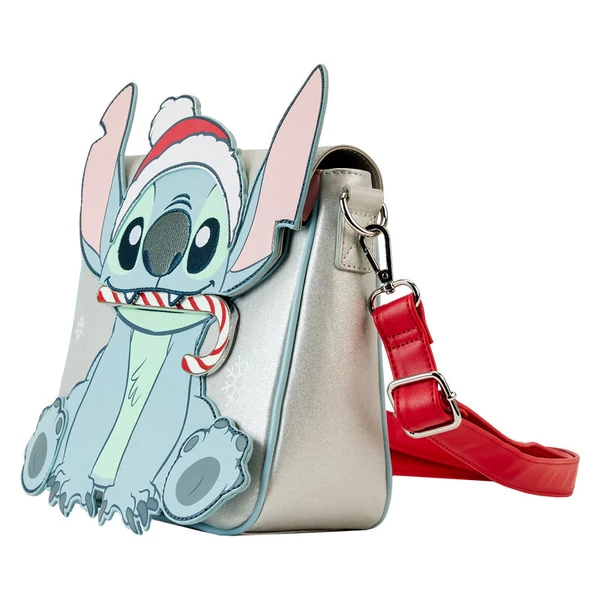 Loungefly Disney Stitch ünnepi csillogó oldaltáska