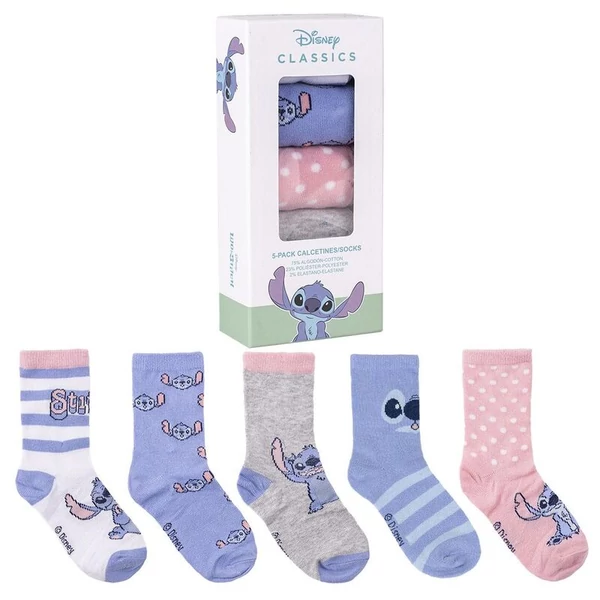 Disney Stitch 5 pár zokni készlet