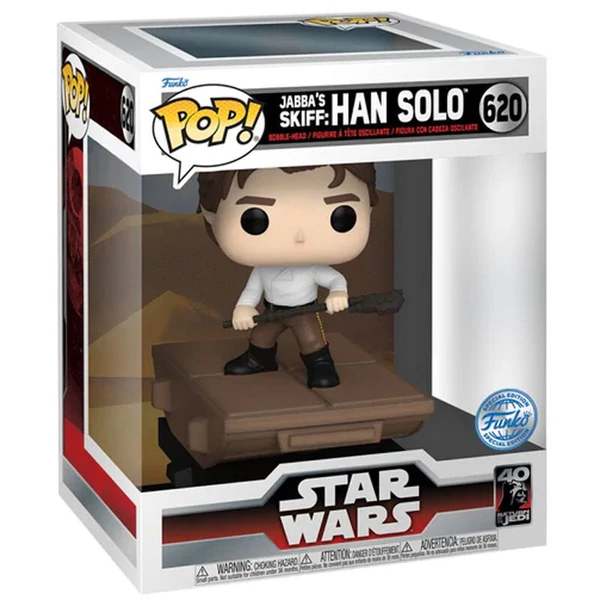 POP figura Deluxe Star Wars Jabba Skiff Han Solo Exkluzív