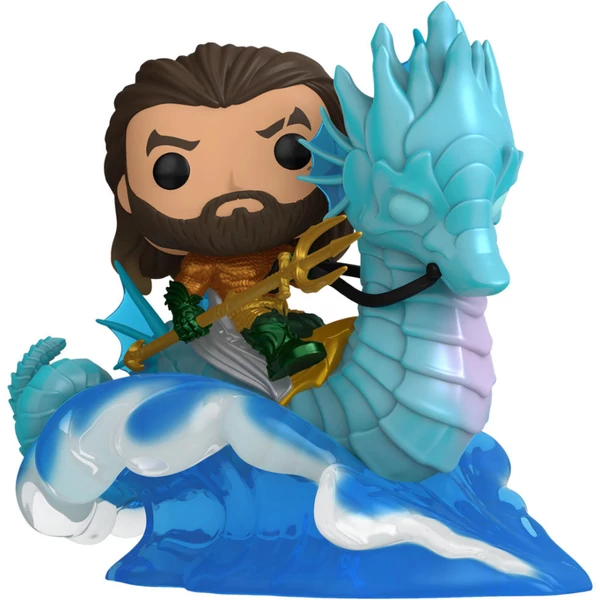 POP figura Ride Deluxe DC Comics Aquaman és az Elveszett Királyság Aquaman Storm hátán
