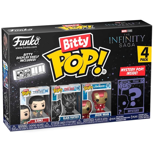 Bitty POP Marvel The Infinity Saga Loki 4 darabos szett