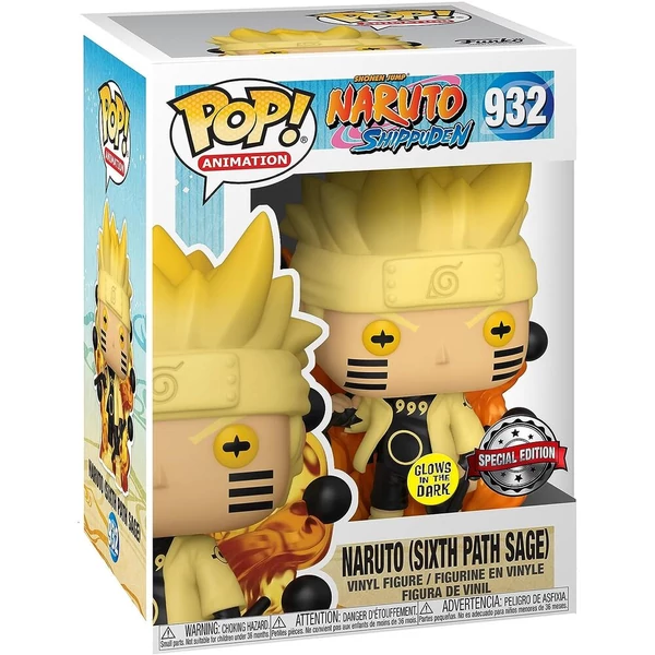 POP figura Naruto Uzumaki Naruto Six Path Sage Világító