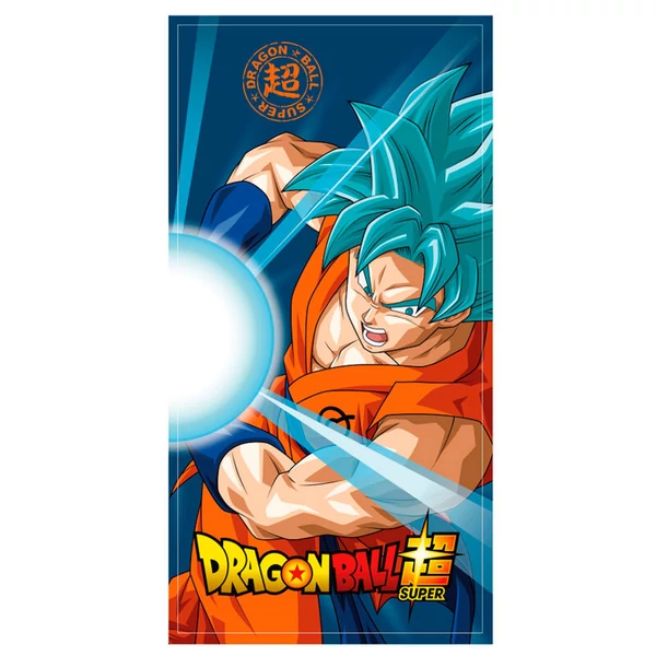 Dragon Ball Super Goku Super Saiyan Blue pamut strandtörölköző