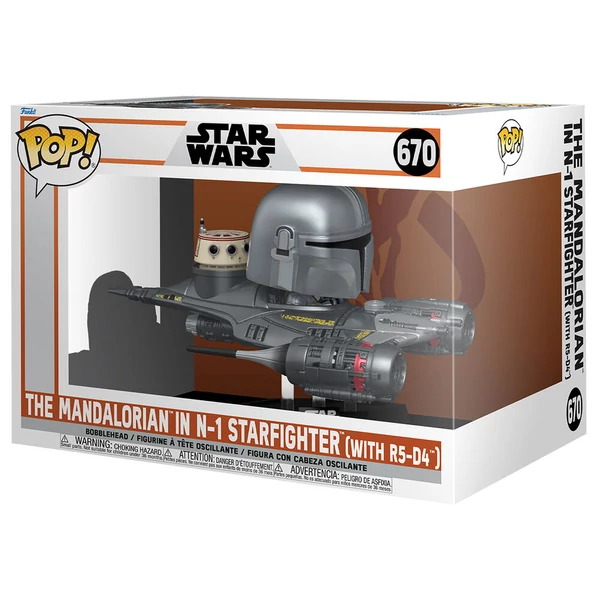 POP figura Rider Deluxe Star Wars Mandalorian 9 A Mandalorian az N-1 Starfighterben