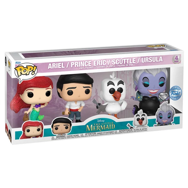 Disney A kis hableány exkluzív 4 db-os POP szett