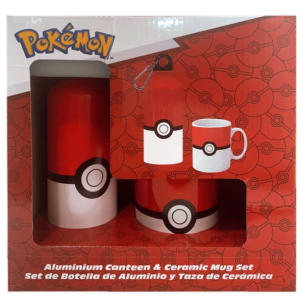 Pokemon bögre + alumínium kulacs szett