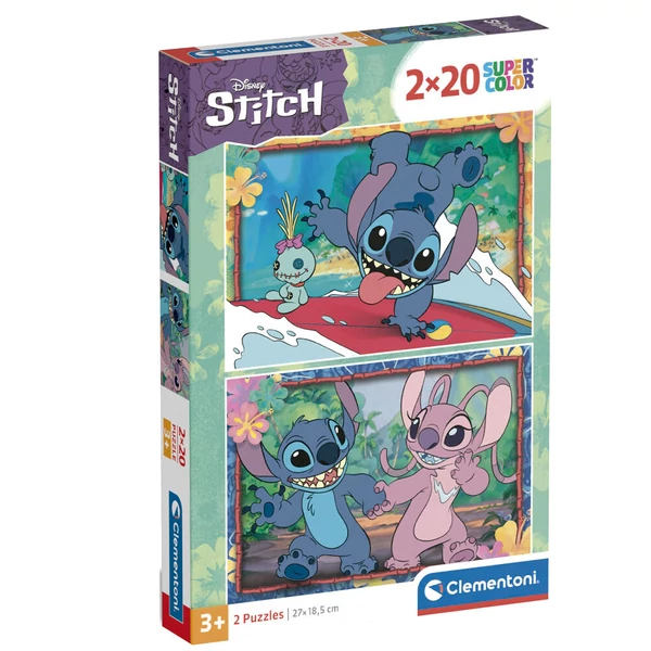 Disney Stitch puzzle 2x20 db-os