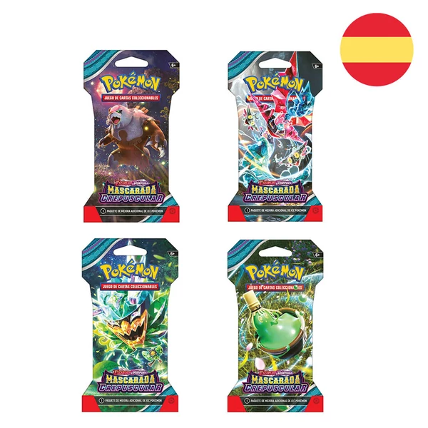 Spanyol Pokemon SV6 gyűjtői kártyajáték válogatott csomag