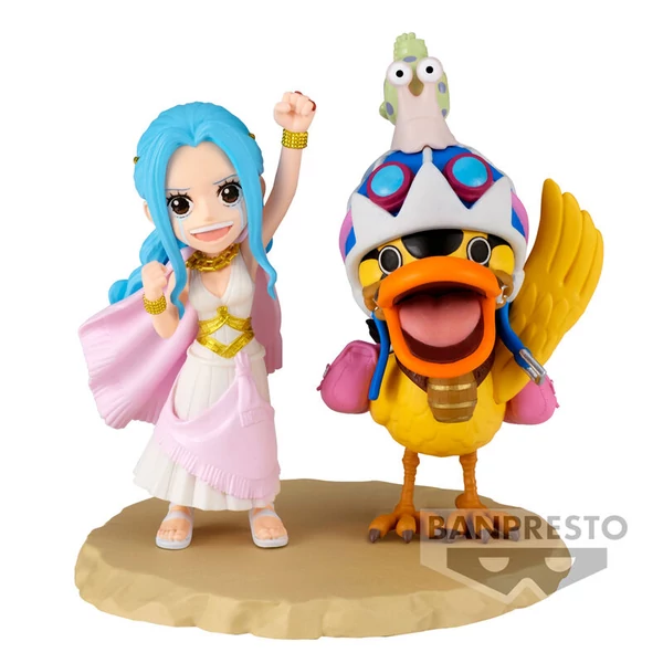 One Piece World Collectable Log Series Nefeltari Vivi & Karoo figura 7 cm