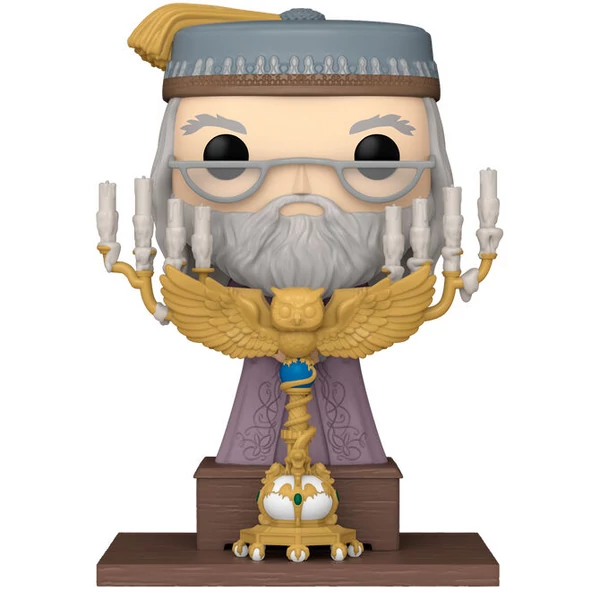 POP figura Deluxe Harry Potter és az azkabani fogoly - Dumbledore pódiummal