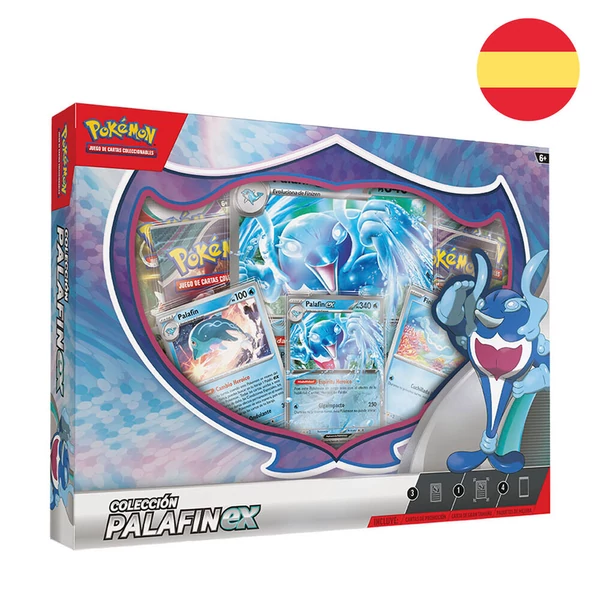 Spanyol Pokemon Palafin EX blister készlet gyűjtői kártyák
