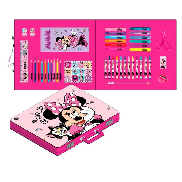 Disney Minnie színezhető írószer koffer
