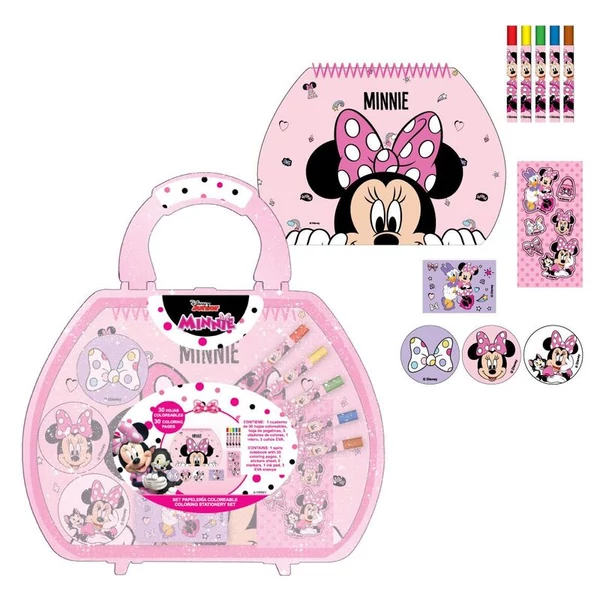 Disney Minnie színezhető írószer koffer