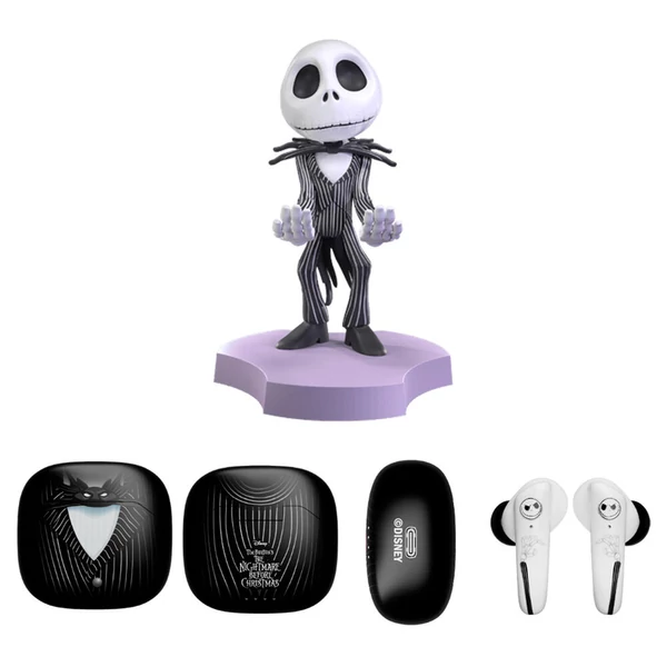 Disney Karácsonyi lidércnyomás Jack vezeték nélküli fülhallgató és mini kábeltartó szett