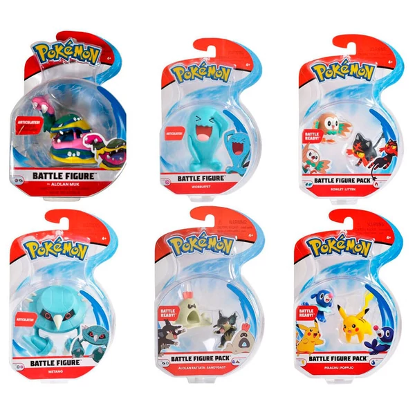 Pokemon Battle válogatott figura 5cm
