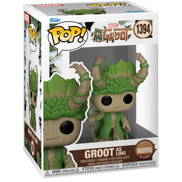 POP figura Marvel We Are Groot - Groot mint Loki