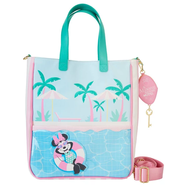 Loungefly Disney Minnie Nyaralás stílusú táska + pénzérme tartó