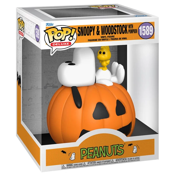 POP Deluxe Peanuts figura - Snoopy és Woodstock tökkel