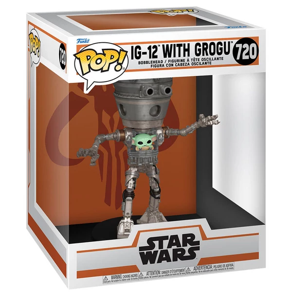 POP figura Deluxe Star Wars The Mandalorian IG-12 Groguval