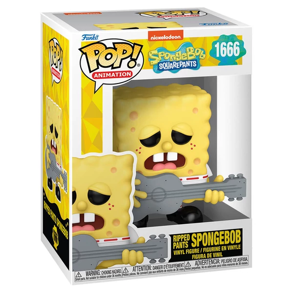 SpongyaBob Kockanadrág - Szakadt nadrágú SpongyaBob POP figura