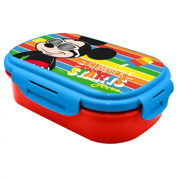 Disney Mickey uzsonnás doboz + evőeszköz