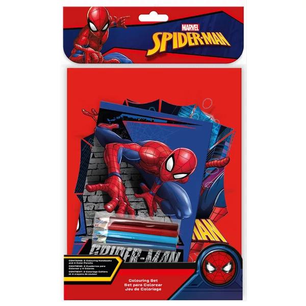 Marvel Pókember színező készlet + vázlatfüzet