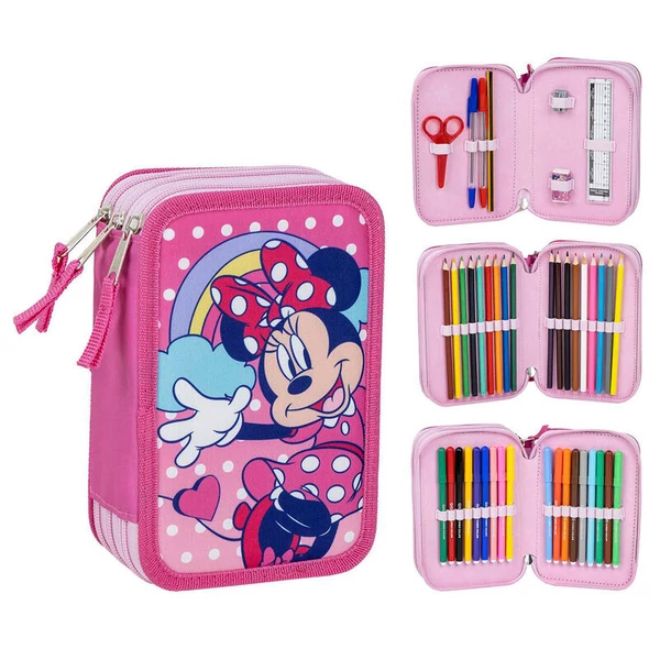 Disney Minnie háromrekeszes tolltartó
